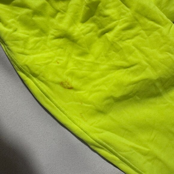 SKIMS Fits Everybody Long Sleeve Crew Neck Bodysuit Green Highlighter Size M - Picture 5 of 7